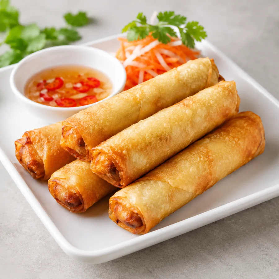 Crispy spring rolls